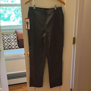 Hilary Radley Black and White Checkered Pants